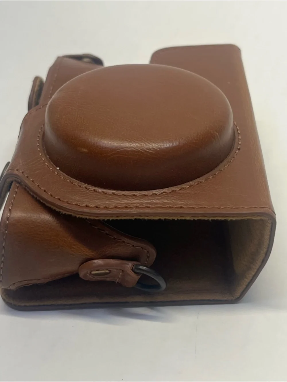 Brown Leather Retro Camera Case